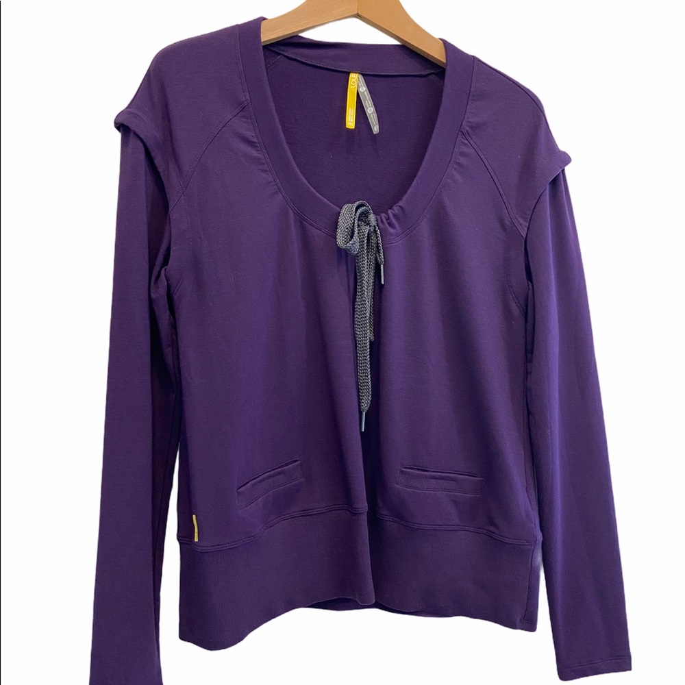 LOLE Scoop neck Purple Fall Winter Long Sleeve Sweater Size Medium EUC